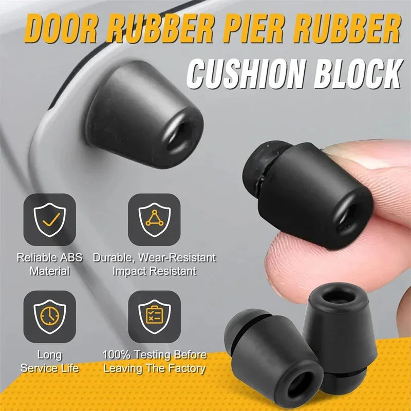 10 Pcs Black Rubber Car Bumper Door Overslam Door Buffer Block Runk Tailgate Engine Cover Cushion Pad for Car Accessories Oasis Select