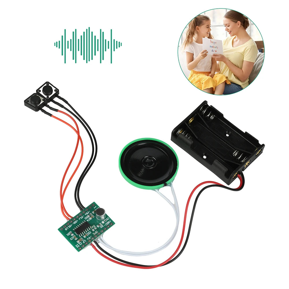 Dual-Button Recording Module 60-Second Voice Message Recorder For DIY Electronic Card Sound Recording Playback Module Oasis Select