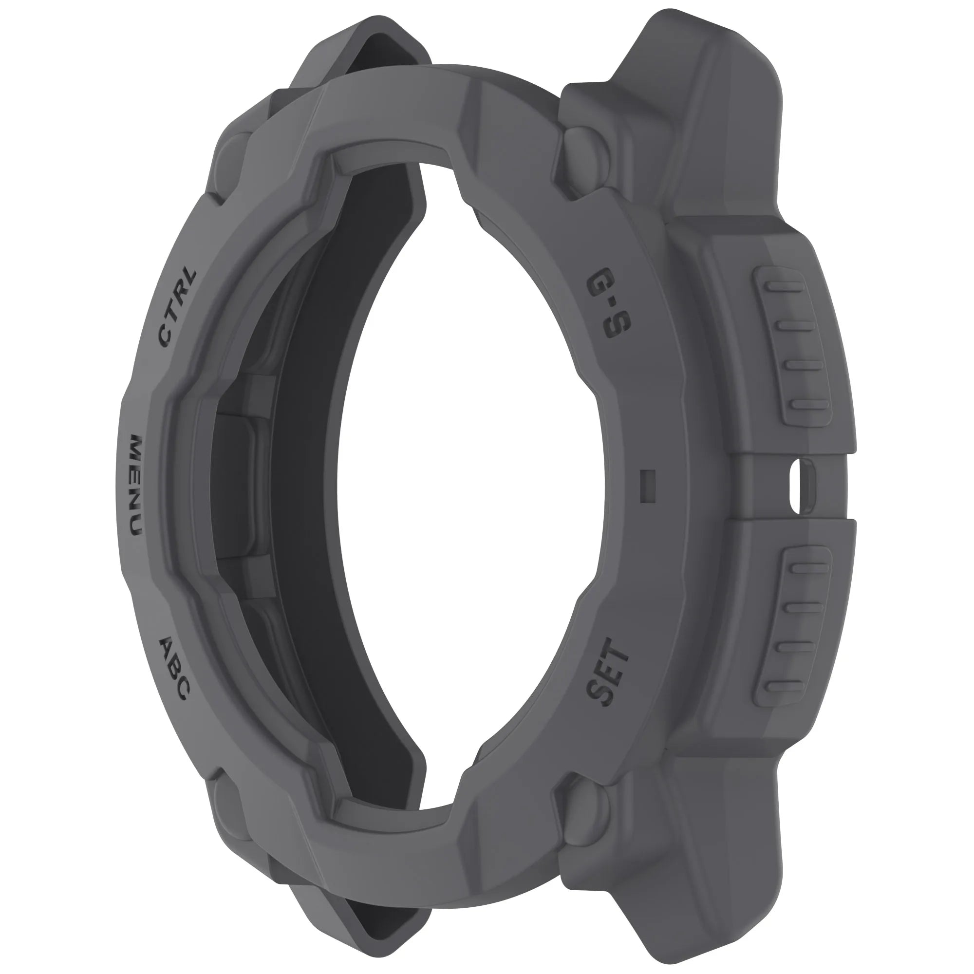 TPU Case for Garmin Instinct 3 45mm 50mm AMOLED Solar Bumper Cover Smartwatch Bumper Case Oasis Select Dark Grey instinct 3 50mm