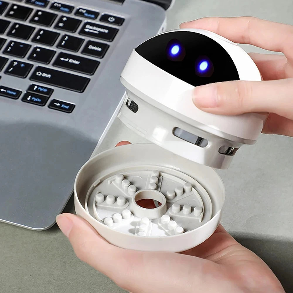 Mini Handheld Desktop Vacuum Cleaner – USB Rechargeable, Bagless
