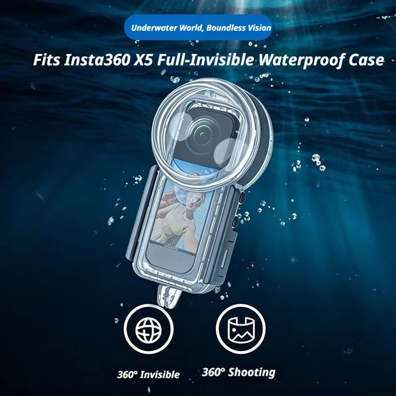Seafrogs 50m Waterproof Housing for Insta360 X5 Dive Case