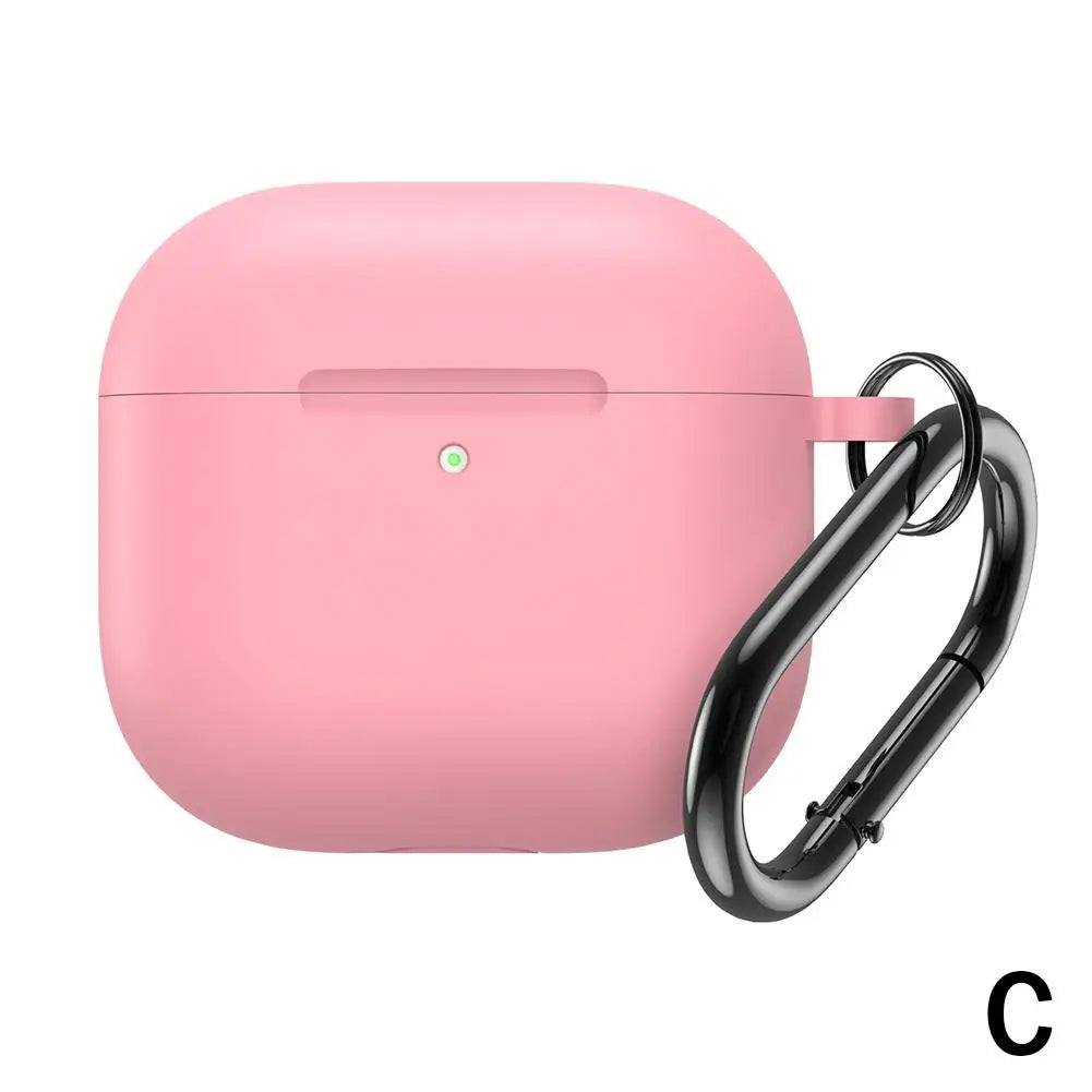 Silicone Case for AirPods 4 – Soft Protective Cover + Clip