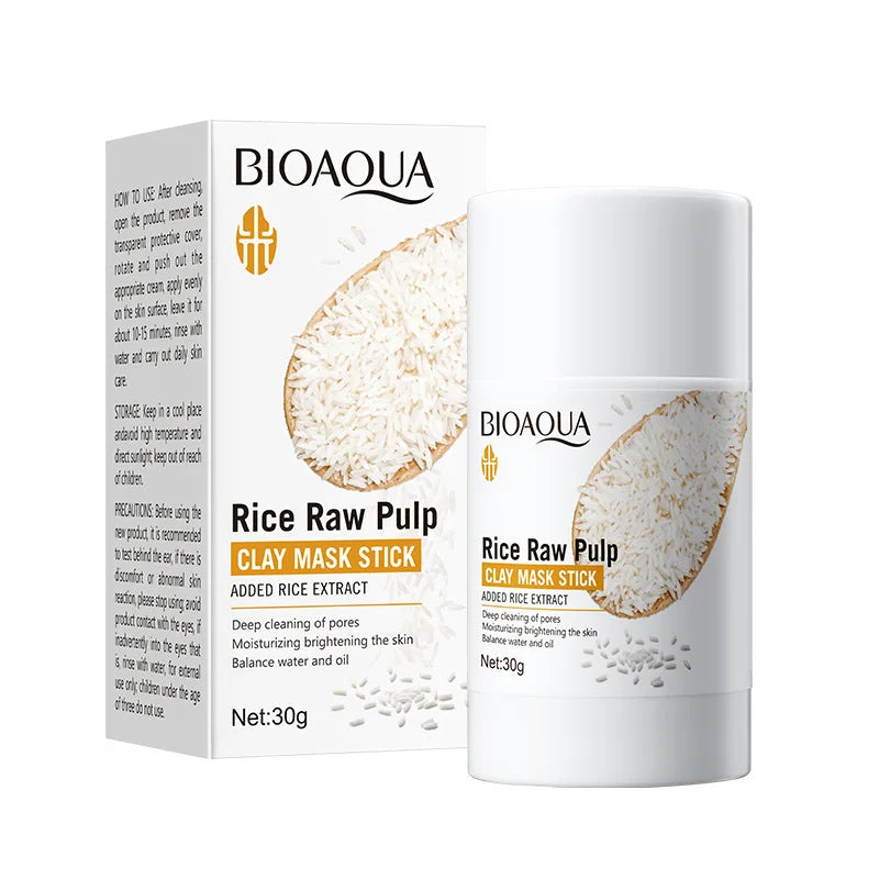 BIOAQUA White Rice Clay Face Mask – Pore & Blackhead Removal Clay Face Mask Oasis Select