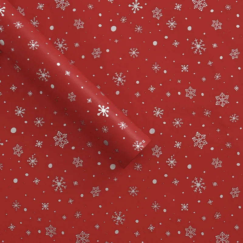 10pcs Christmas Tree Bowknot Print Tissue Paper New Year Gift Box Filling Flowers Wrapping Papers Festival Craft Packaging Paper Oasis Select I