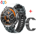 Outdoor Smart Watch Men Lady Flashlight Heart Rate BT Call Sports Bracelets Health Smartwatch Waterproof Compass GPS SOS 1100mAh Oasis Select BOMCBLS3M