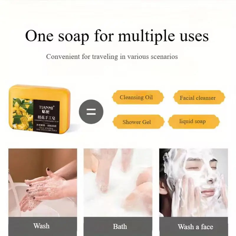 2PCS Lavender Handmade Soap, gently cleanses and removes makeup, can be used for full-body bathing,hydrates and moisturizes Oasis Select