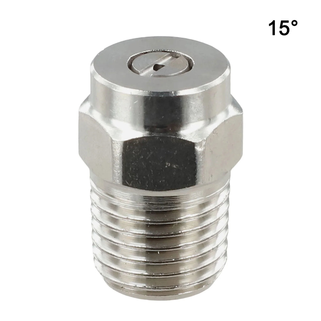 High Pressure Washer Jet Wash Spray Nozzle 1/4" 0° 15° 25° 40° Sizes 6000PSI High Pressure Washer Sprayer Nozzle Oasis Select 15 degrees