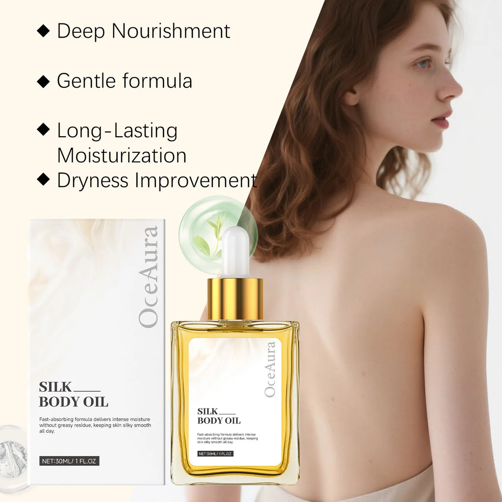 OceAura Dry Silk Body Oil – Moisturizing & Non-Greasy Skin Care Body Oil Oasis Select