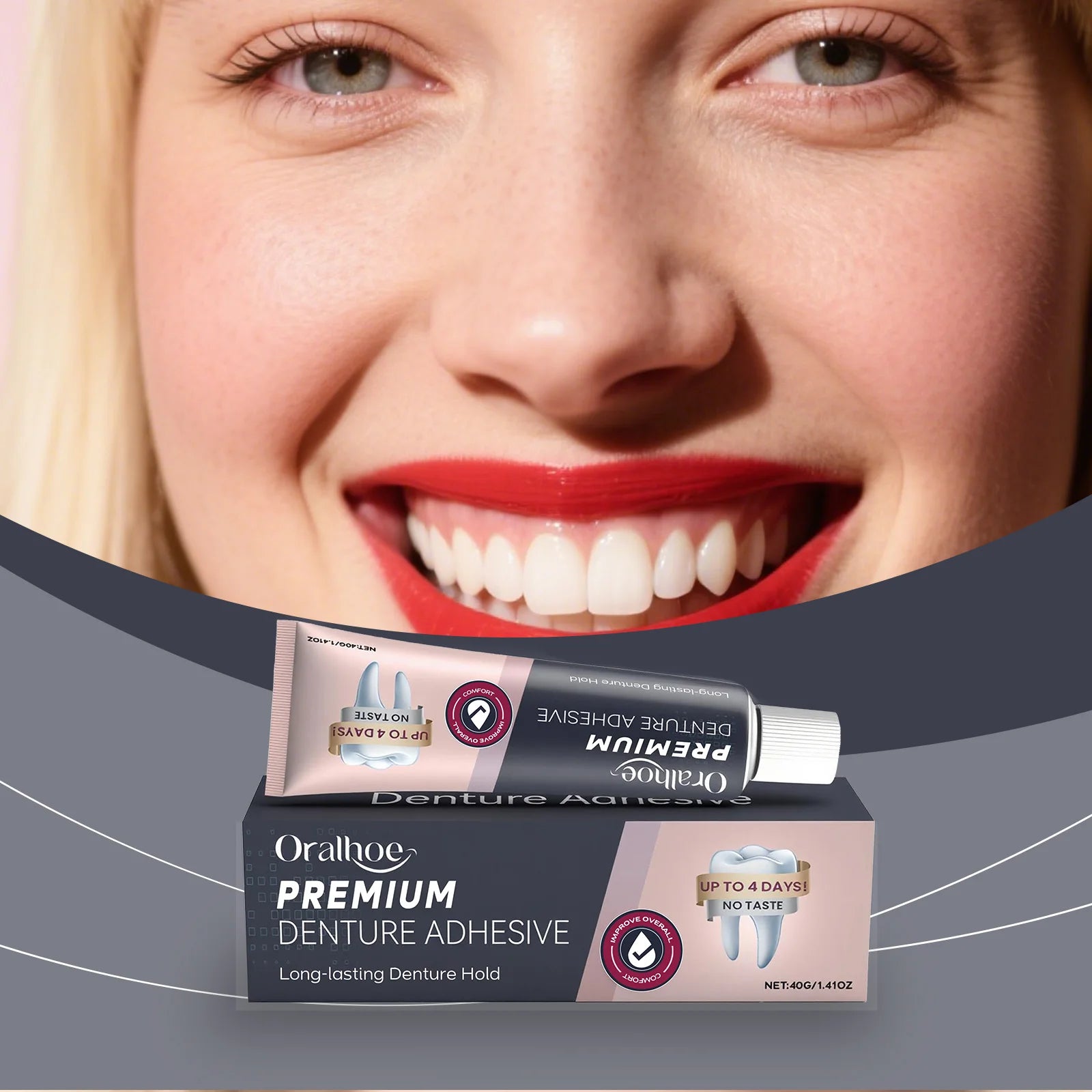 Denture Adhesive Cream – Long-Lasting Secure & Comfortable Hold