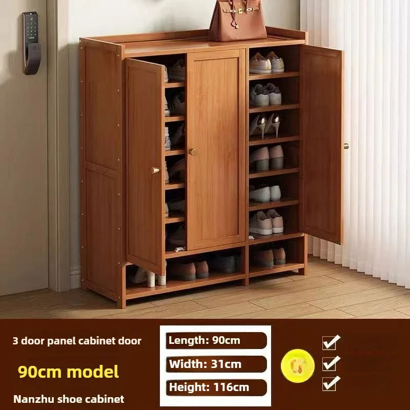 Multi-functional shoe cabinet shoe rack large capacity shoe storage rack dustproof multi-layer shelf Oasis Select Three door C