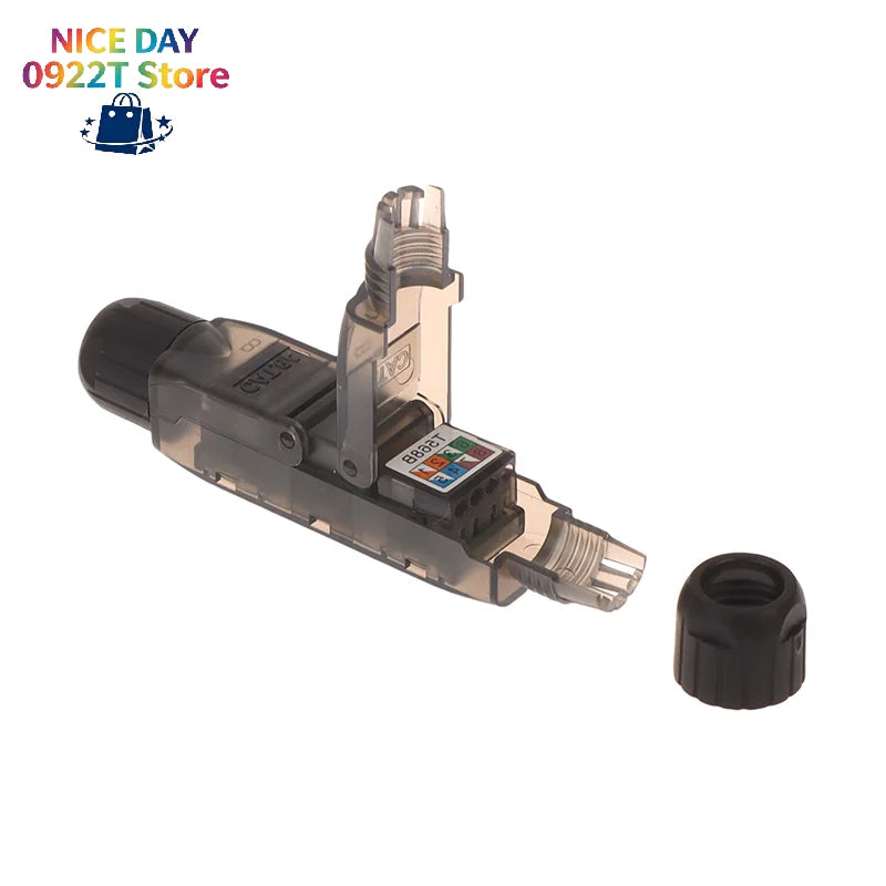 Terminal Network Extension Cable Tool-less Extension Connector Network Extender Junction Adapter Connection Box@#X Oasis Select
