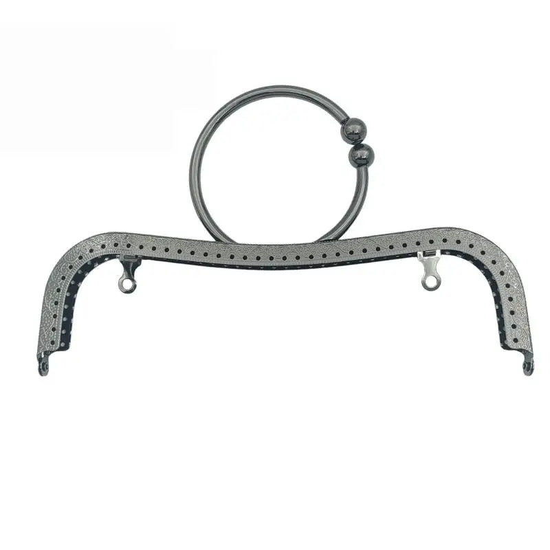 22cm Metal Purse Frame Kiss Clasp M-Shape DIY Bag Handle Bag Frame Clasp Oasis Select A4