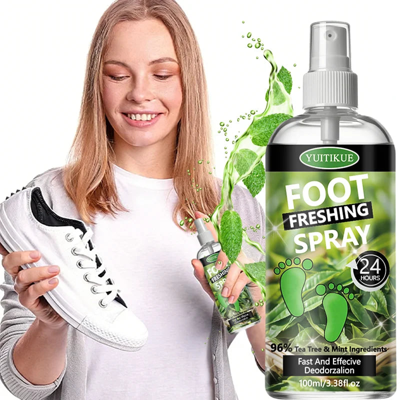YUITIKUE Tea Tree Foot Deodorant Spray – Odor Eliminator
