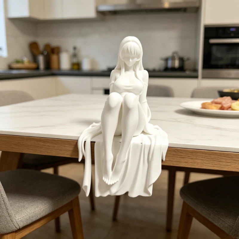3D Embossed Mini Sculpture Decor Exquisite Tabletop Figurine Lovely Accent Ornament Desk Study Fun Stylish Decoration Oasis Select