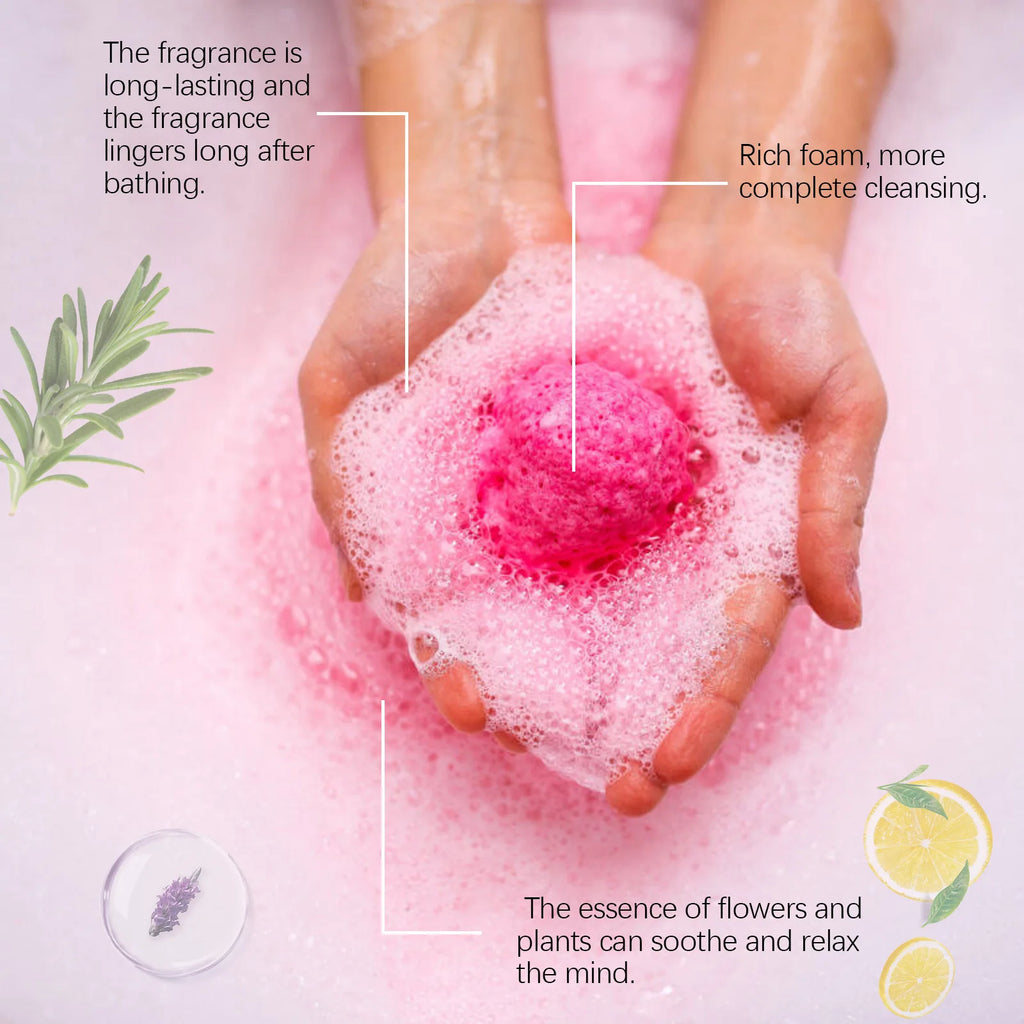 Fragrance Bath Bombs Rich Foaming Soothe Body Moisturize Skin Relaxing Stress Improve Bathing Experience Aromatherapy Bath Ball Oasis Select