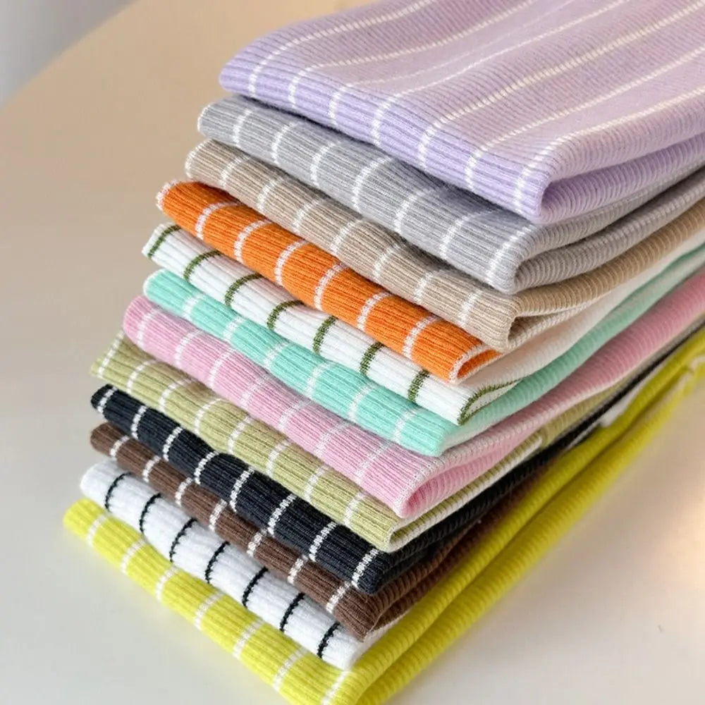 Fashion Y2K Stripes Headbands Elastic Sweat-absorbent Yoga Headband Women's Hairband Hair Accessories Oasis Select