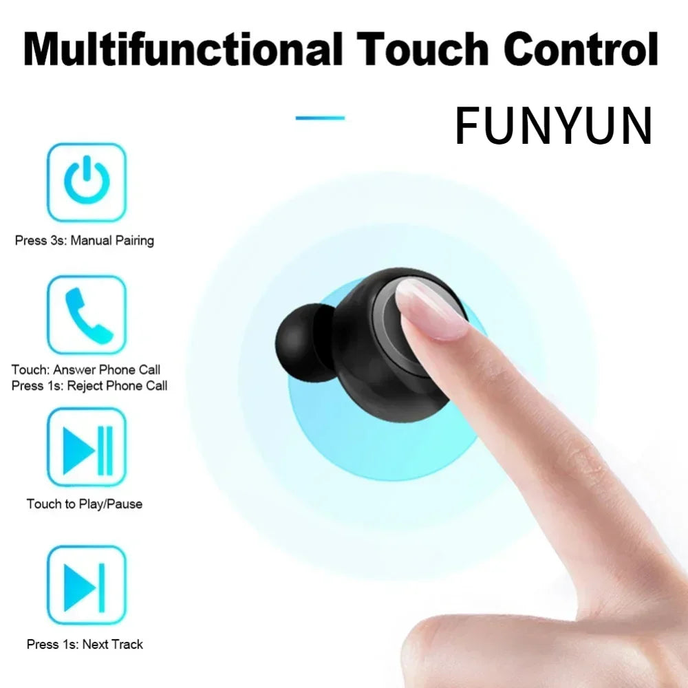 TWS Wireless Headphone V5.0 Earphone Bluetooth headphones Sport Stereo Waterproof Earbuds Headsets With Mic For Smartphones Oasis Select