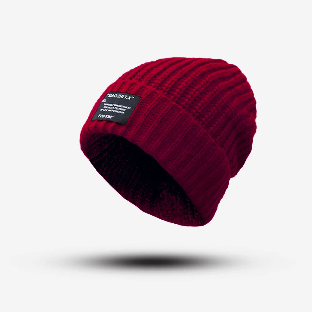 Big head hat, lazy hat, knitted hat, pile hat, deer plush hat, small face, knitted hat, generous logo hat Oasis Select 6