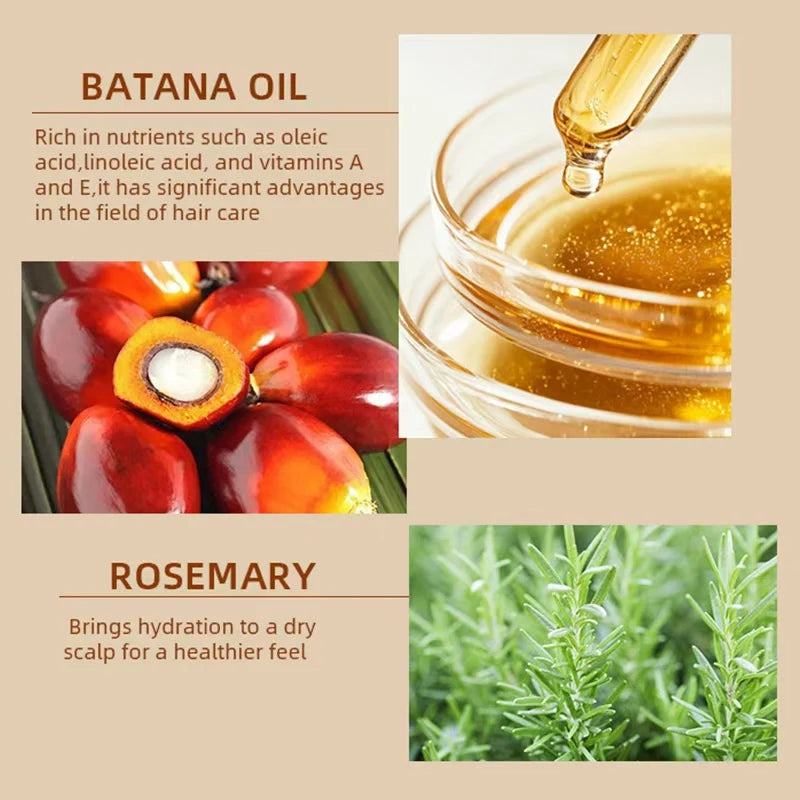 Batana hair care essential oil spray is rich in batana and rosemary ingredients to prevent dryness, hair care Oasis Select