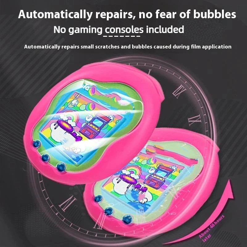 1 Set Anti-Scratch PET/TPU Game Console Film Anti Fingerprint HD Screen Guard Protector For Tamagotchi Uni Band Pet Accessories Oasis Select