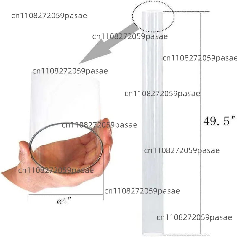 Gas Heater Glass Tube Replacement with Silicone Washer