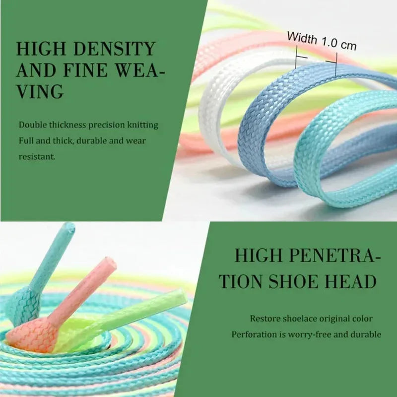 1/2pcs Luminous Shoe Laces Bold High Quality Fluorescent Shoelaces Glow In The Dark Night Round Shoelace Sneaker Laces Shoes Oasis Select