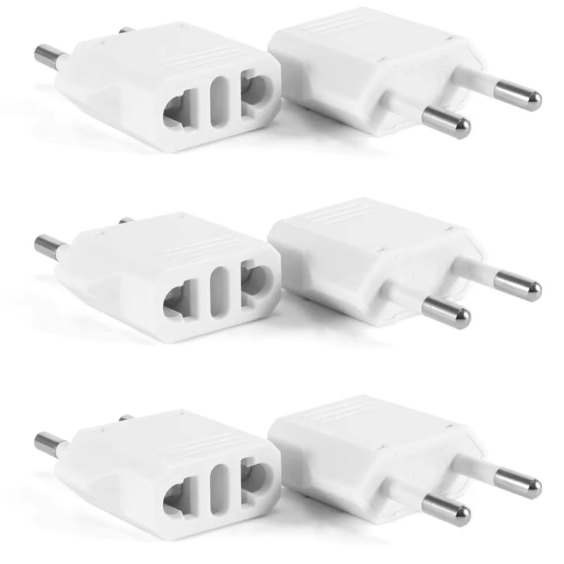 1-10pcs EU Plug Adapter CN AU JP Us To EU Plug Adaptor Travel Adapter Electric KR Euro Plug Converter Power Sockets AC Outlet Oasis Select