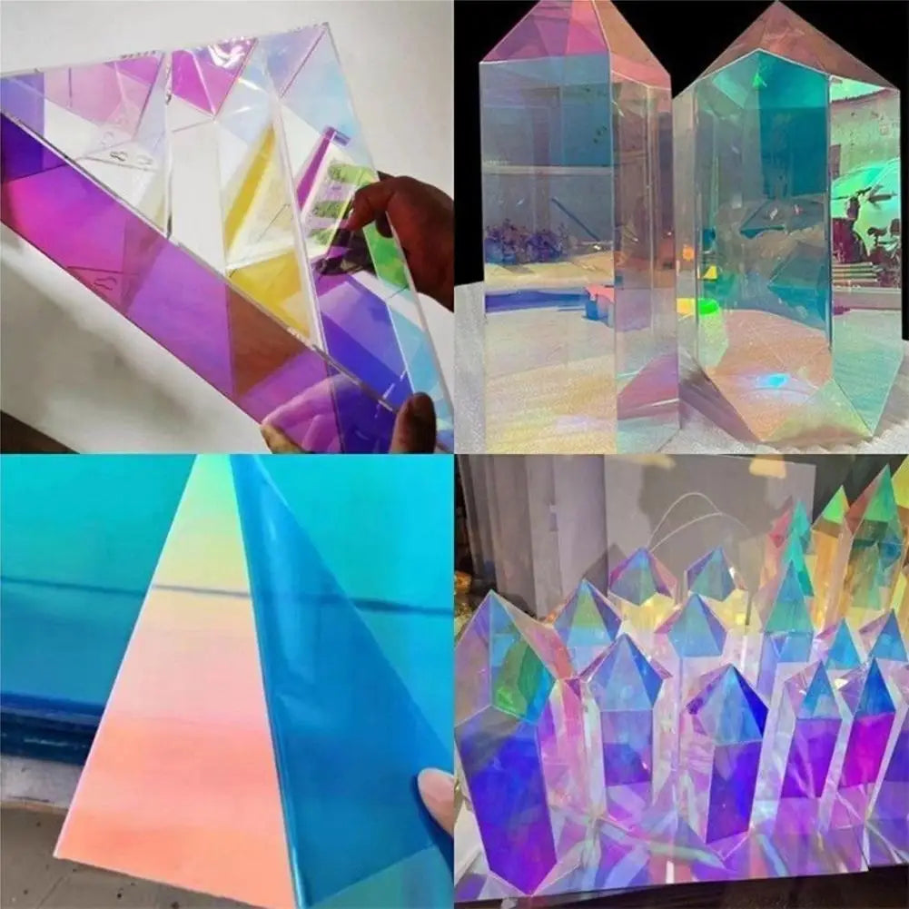 Mini Holographic Acrylic Blocks 100–300pcs | DIY Wall Art Tiles