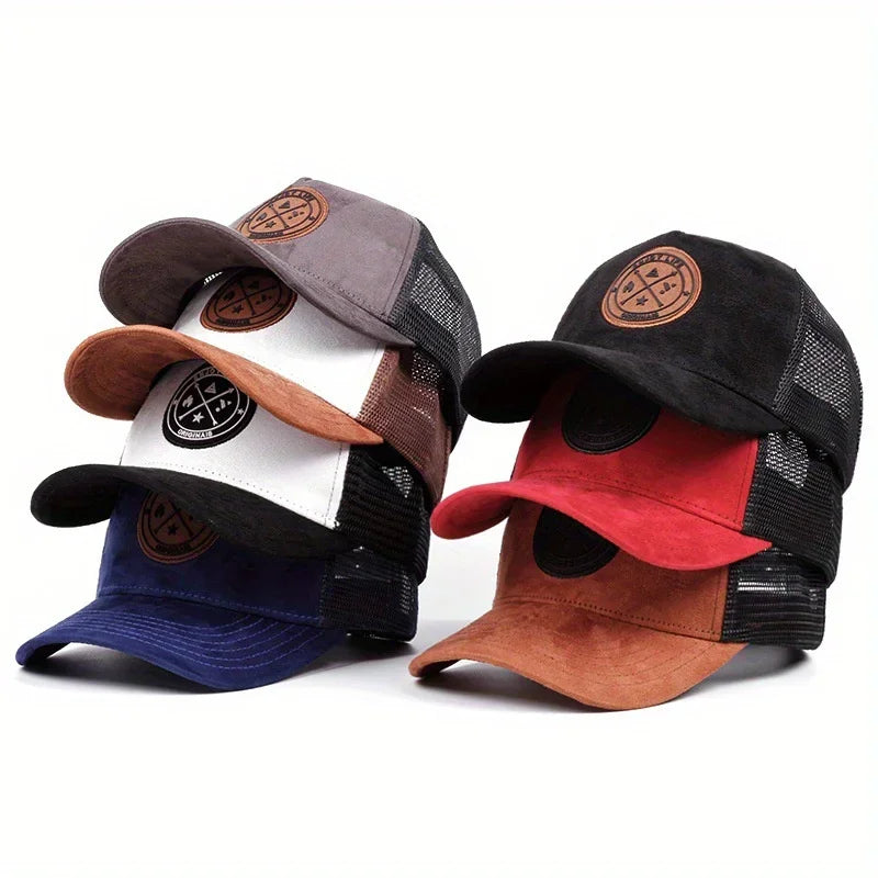 Summer Mesh Baseball Cap Women Men ENJOY LIFE Letter Patch Snapback Hat Casual Breathable Unisex Street Hip Hop Trucker Caps Oasis Select