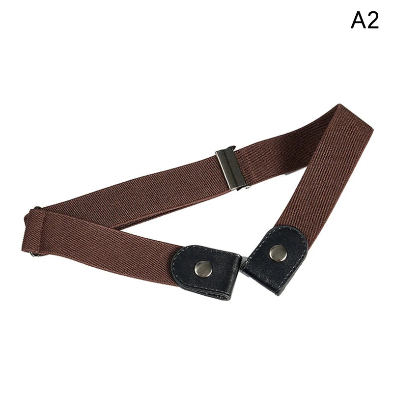 Buckle-Free Belts for Women Men Jean Pants Dress No Buckle Adjustable Stretch Elastic Waist Band Invisible Belt DropShipping Oasis Select A2