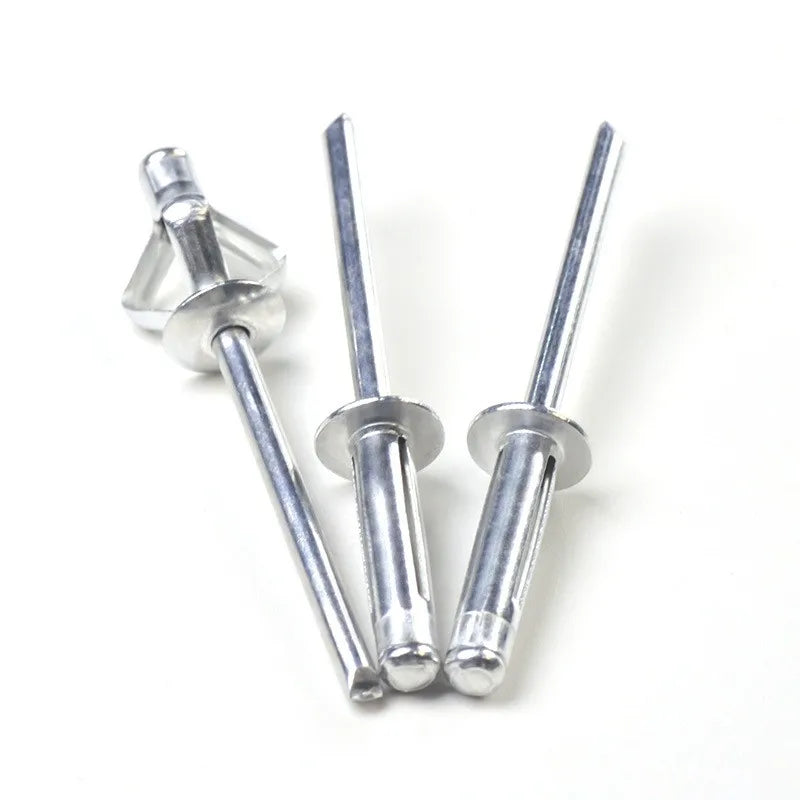 50pcs Silver Folding Blind Rivet Aluminium Alloy Rivet Fold Type 3.2mm 4.0mm 4.8mm Soft or Plastic Material Oasis Select
