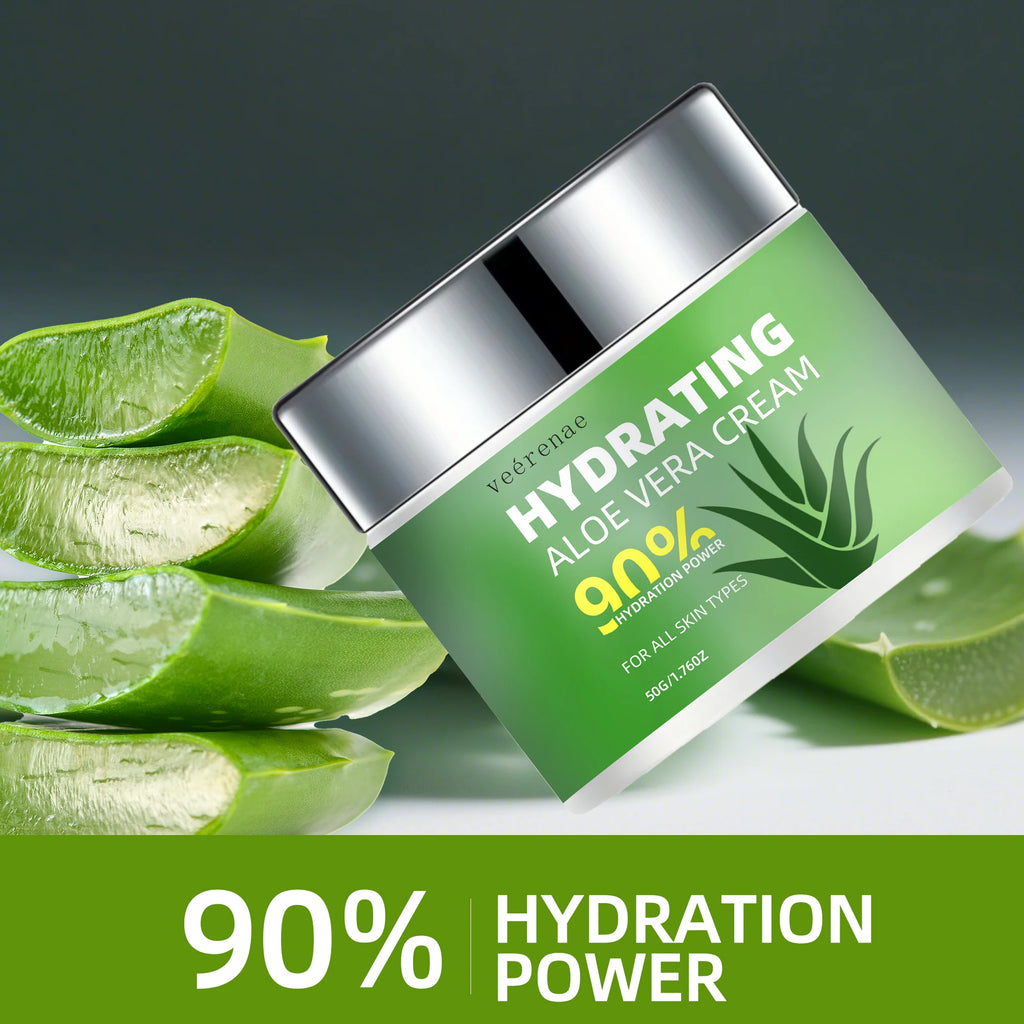 Veérenae Aloe Vera Face Cream – Hydrating, Non-Greasy Moisturizer Aloe Vera Face Cream Oasis Select