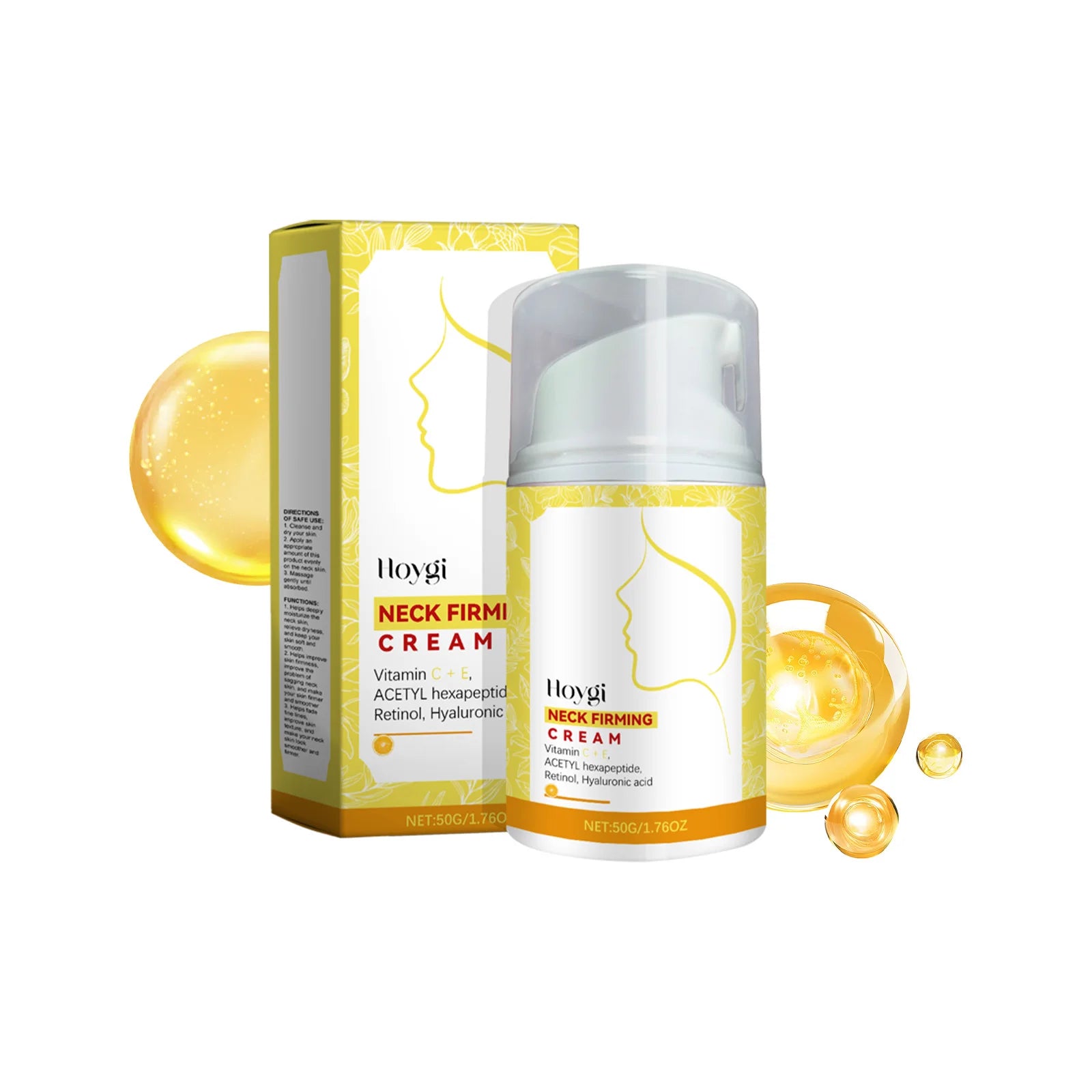 Hoygi Retinol Neck Cream – Firming, Anti-Wrinkle & Lifting Neck Firming Cream Oasis Select 50g Boxed