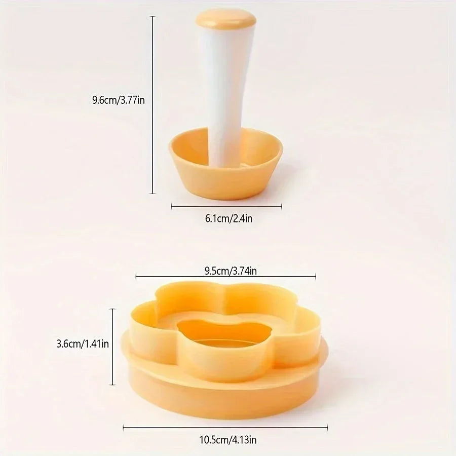 Pastry Dough Tamper Set Flower Shaped Cutter Cake Mold Creative Cake Cup Presser Biscuit Mold Pie Tamper Kitchen DIY Baking Tool Oasis Select 1 set