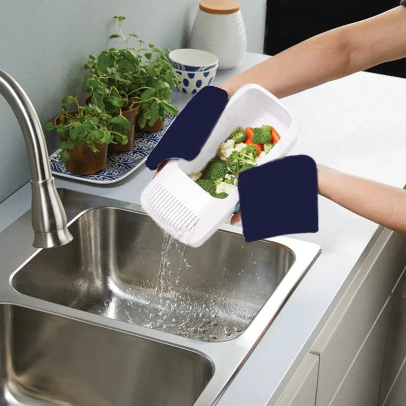 Microwave Noodles Pasta Cooker with Strainer Eco-Friendly Plastic Spaghetti Vegetable Steamer Dishwasher Kitchen Accessories Oasis Select