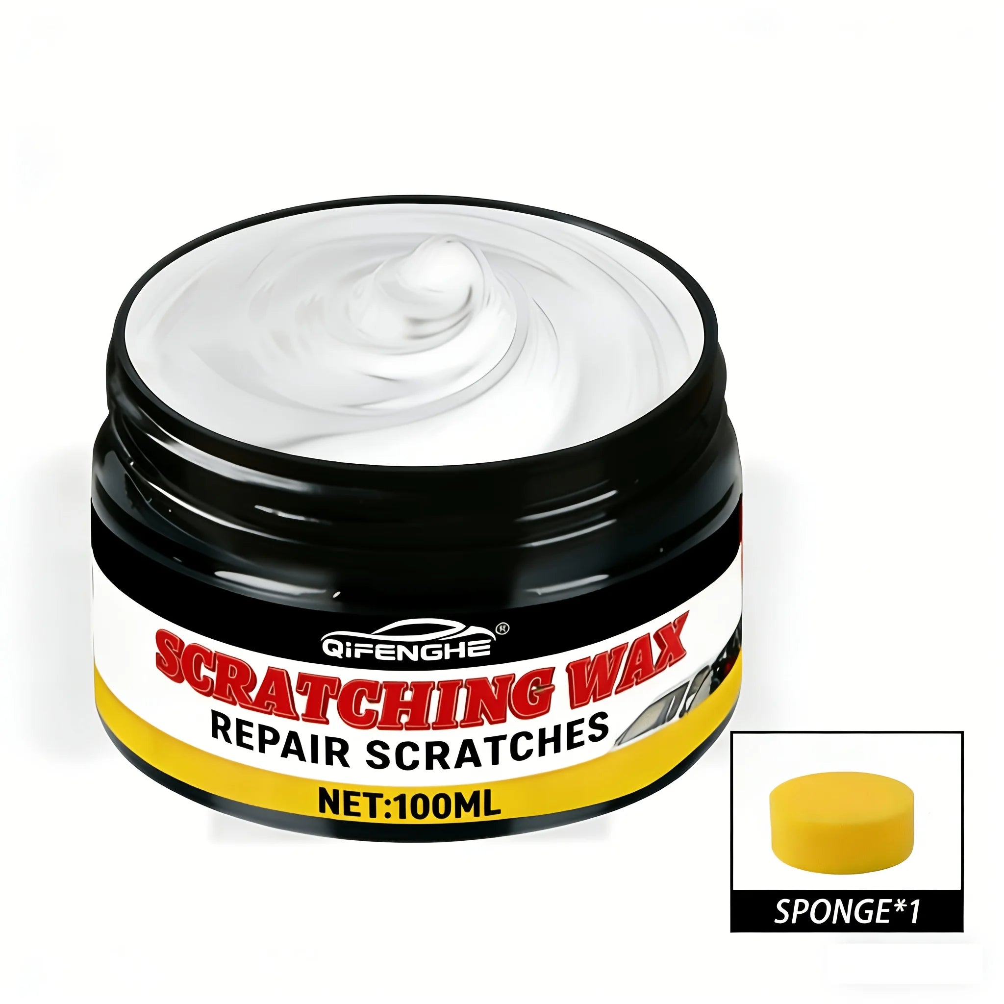 Nano Gloss Scratch Repair Wax & Clay Bar Kit – 100g Car Polish Car Scratch Repair Kit Oasis Select 100ml Sponge