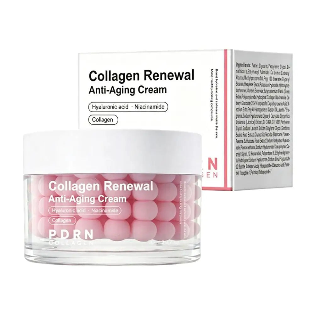 PDRN Pink Collagen Renewal Anti-Aging Cream Capsule Facial Cream Moisturizing Firming Enhance Skin Elasticity for All Skin Types Oasis Select 1PCS