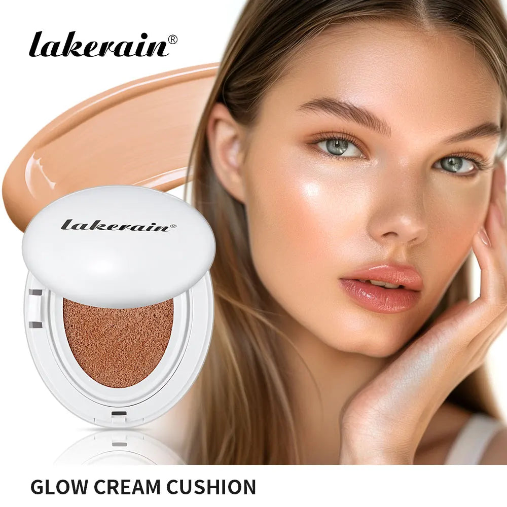 Cream Cushion Foundation Natural Coverage Hydrating Glow Finish 24H Long Lasting Moisturize Cushion Foundation Korean Makeup Oasis Select