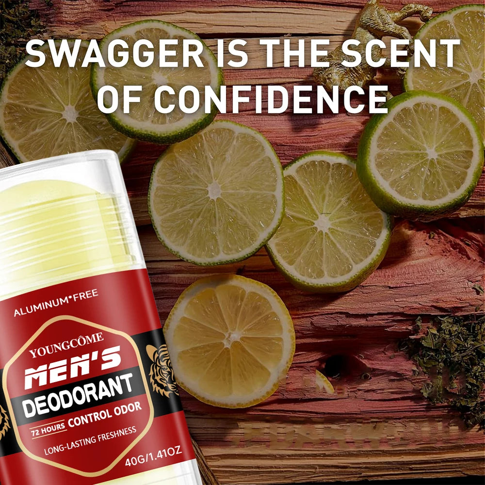 Whole Body Deodorant - Smooth Solid Stick - 72 Hour Odor Control - Aluminum Free, Baking Soda Free and Skin Safe Men Deodorant Oasis Select