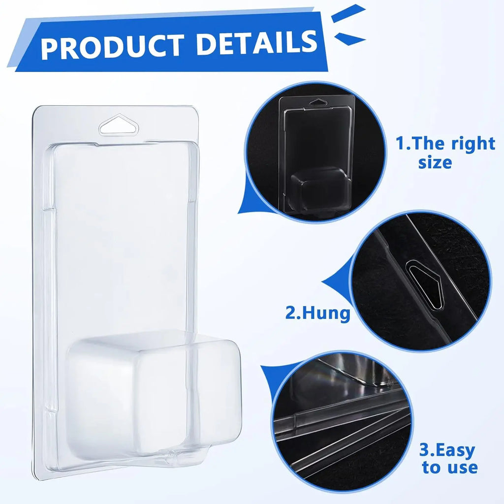 6/12/24 PCS Mini Car Display Case – Crystal Clear Clamshell Protector for 1:64 Scale Cars | Dust-Proof & Scratch-Resistant Oasis Select