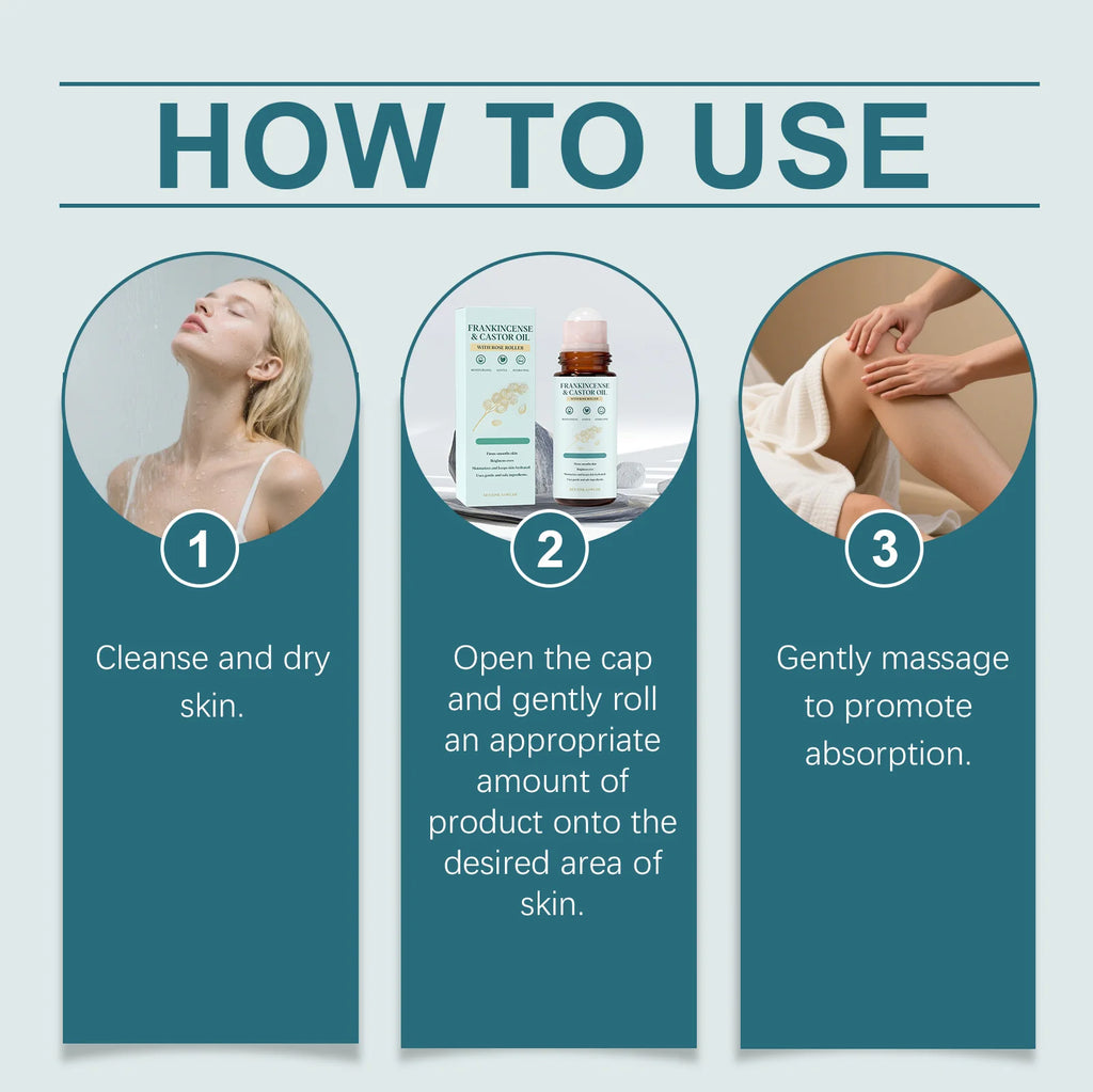 Frankincense & Castor Oil Rollerball – Nourishing Face & Body Oil Facial & Body Oil Oasis Select