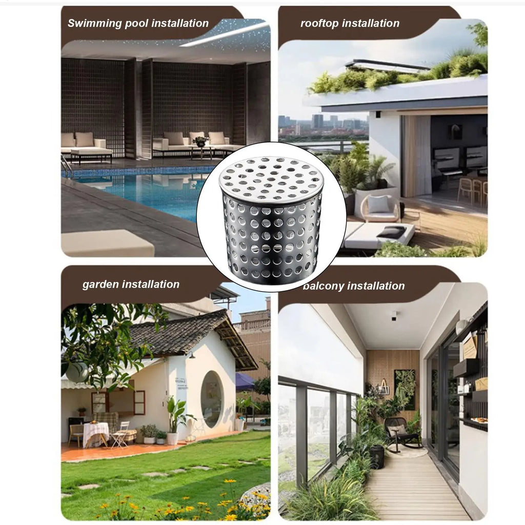 Rain Gutter Cover System 304 Stainless Steel Drain Outdoor Gutter Cleaning Tool Gutter Cleaning Tool Gutter Guard Downspout Oasis Select