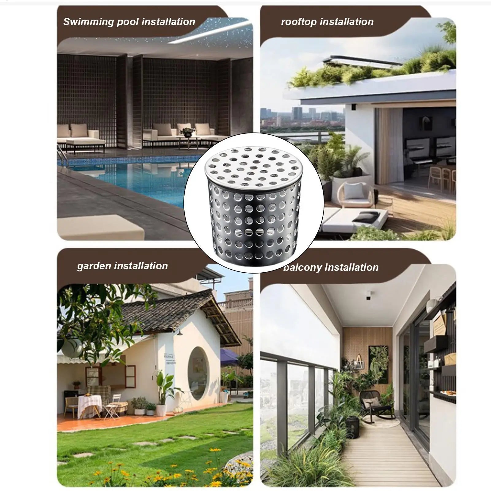 Rain Gutter Cover System 304 Stainless Steel Drain Outdoor Gutter Cleaning Tool Gutter Cleaning Tool Gutter Guard Downspout Oasis Select