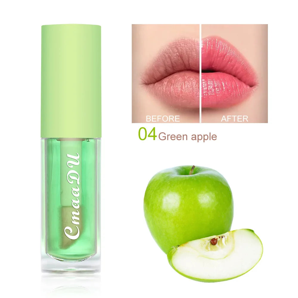6-Color Fruit Flavor Color-Changing Lip Oil & Balm