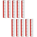 10pcs 12-Position Shorting Jumper Bars | 8.75mm Pitch Terminal