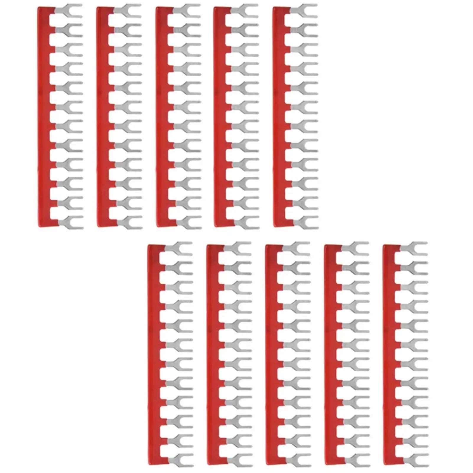 10pcs 12-Position Shorting Jumper Bars | 8.75mm Pitch Terminal