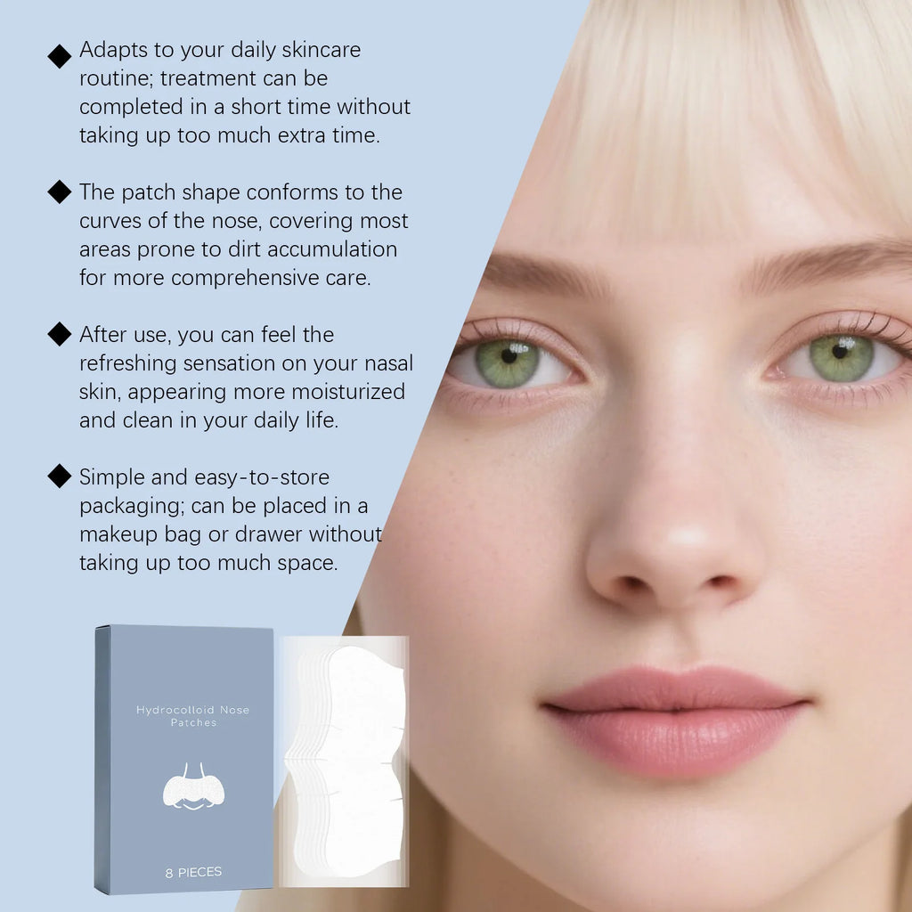 Nicotinamide Nose Patches – Blackhead & Pore Cleansing, 8pcs Pore Cleansing Patches Oasis Select