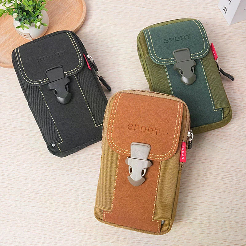 Men's PU Leather Fanny Pack | Travel & Running Waist Bag Fanny Pack Waist Bag Oasis Select