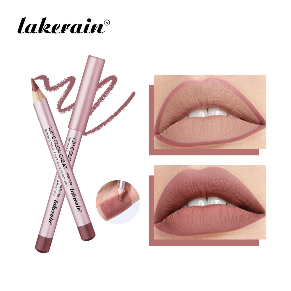 Mini Lip Liner Pen Pillow Intimacy High Color Define Sexy Lips Precision Waterproof Long-lasting Girlfriend Gifts Lip Liner Pen Oasis Select