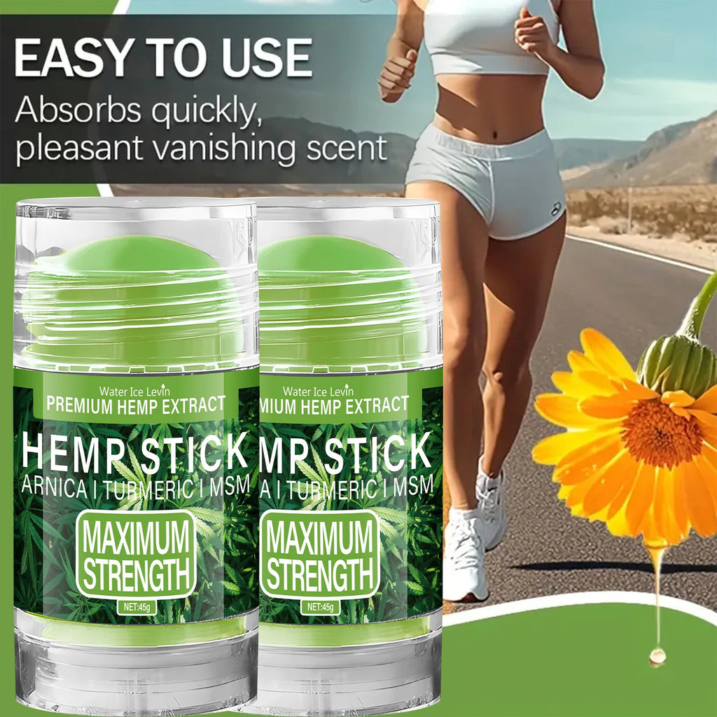 Premium Hemp Stick with Arnica & Turmeric - Maximum Strength Moisturizing Stick for Skin & Joint Care Oasis Select